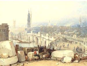 Old London Bridge by George (Sydney) Shepherd
