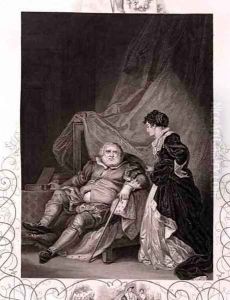Henry VIII and Catherine Parr, in the play Henry VIII or All is True by William Shakespeare 1564-1616 by Robert Smirke