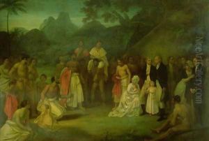 The Cession of Matavi by the High Priest of Tahiti by Robert Smirke