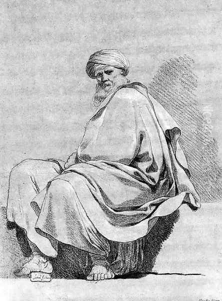 A seated Oriental, turned to the left - view 1
