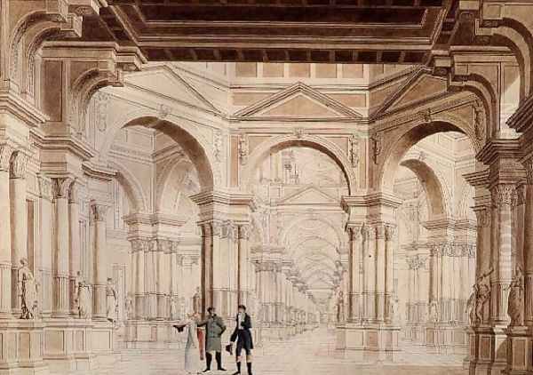 A Classical Sculpture Gallery, 1815 - view 1