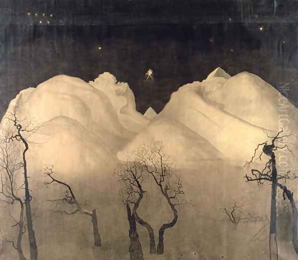 Winter Night in the Mountains, 1901-02 - view 1