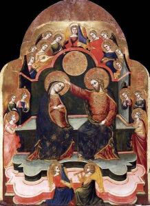 Coronation of the Virgin 1381 by Stefano Di Sant'Agnese