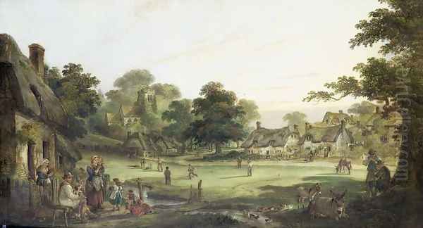 Village Cricket, c.1870 - view 1