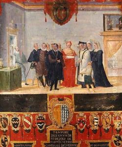 Baptism of Cosimo II de Medici 1589 by Ventura Salimbeni