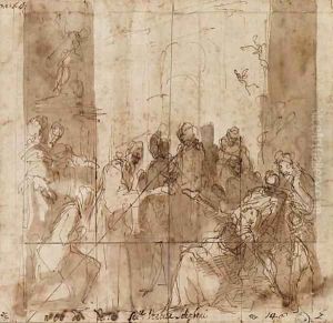 Saint Francis exorcising demons from a young girl