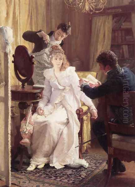 Preparing for the Ball by Franz Xaver Simm