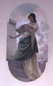 The Epigram, a study, 1890 by Franz Xaver Simm