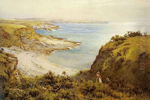 Picking Flowers above the Beach - view 1