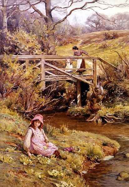 Picking Primroses, 1906 - view 1