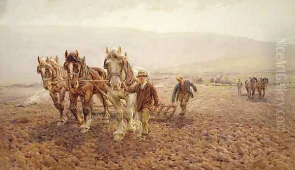 Harrowing near Wilmington, 1917 - view 1