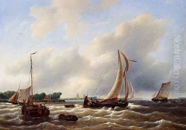 Sailing Vessels On The Zuiderzee - view 1