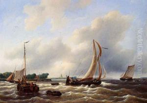 Sailing Vessels On The Zuiderzee