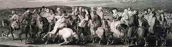 The Pilgrimage to Canterbury, engraved by James Heath 1757-1834 and Luigi Schiavonetti 1765-1810 by Thomas Stothard