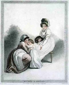 Nursd Abroad, engraved by Joseph Strutt 1749-1802, pub. by L. Jeffreys, 1796