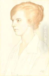 Portrait of Maisie Annan by William Strang