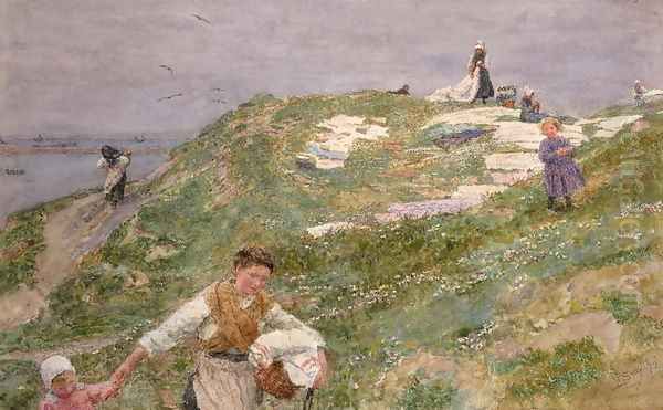 Bleaching Linen - Le Portel, before 1896 - view 1