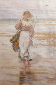 The Bait Digger, 1910 by Lionel Percy Smythe