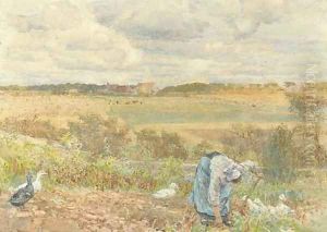 Digging potatoes by Lionel Percy Smythe
