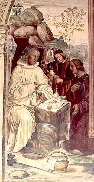 St. Benedict against a Landscape, from the Life of St. Benedict - view 1