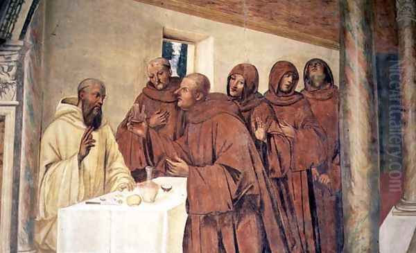Taking Communion, from the Life of St. Benedict - view 1