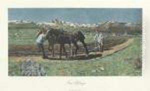 Am Pfluge by Giovanni Segantini