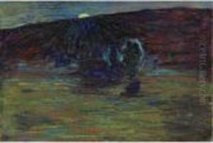Tramonto by Giovanni Segantini