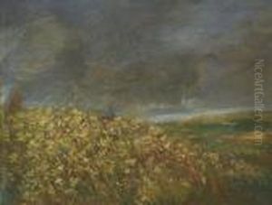 Paesaggio In Fiore by Giovanni Segantini