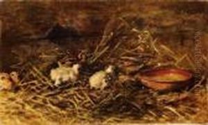 I Pulcini Nella Stalla (1883/85) by Giovanni Segantini