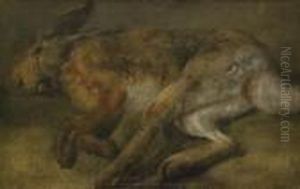 Lepre Morta, 1881-82 by Giovanni Segantini