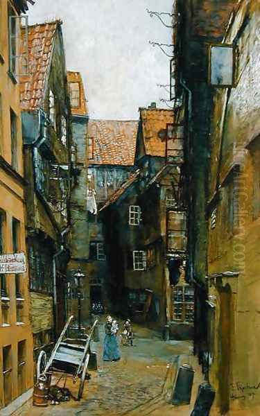 The Matthiasstrasse in Hamburg, 1891 - view 1
