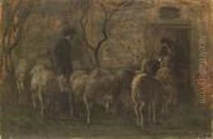 Ritorno All'ovile by Giovanni Segantini