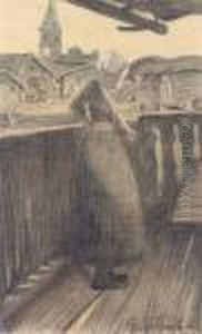 Sul Balcone by Giovanni Segantini