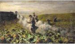 La Raccolta Delle Zucche (the Pumpkin Harvest) by Giovanni Segantini