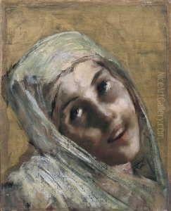 Viso Di Madonna by Giovanni Segantini