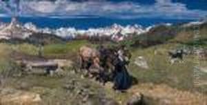 Primavera Sulle Alpi by Giovanni Segantini