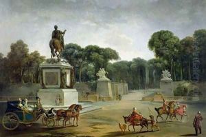 The Entrance to the Tuileries from the Place Louis XV in Paris, c.1775 by Jacques-Philip-Joseph de Saint-Quentin