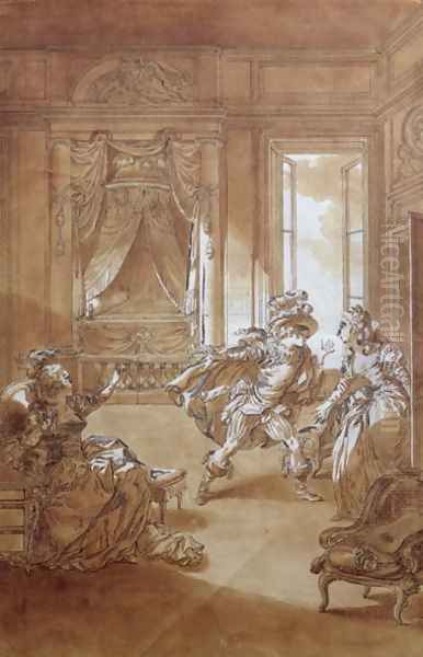 I am going to kill him..., scene from act II of The Marriage of Figaro by Pierre-Augustin Caron de Beaumarchais 1732-99 1785 - view 1