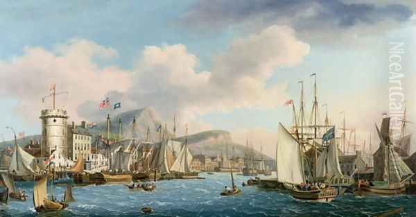 Leith Harbour, 1825 - view 1