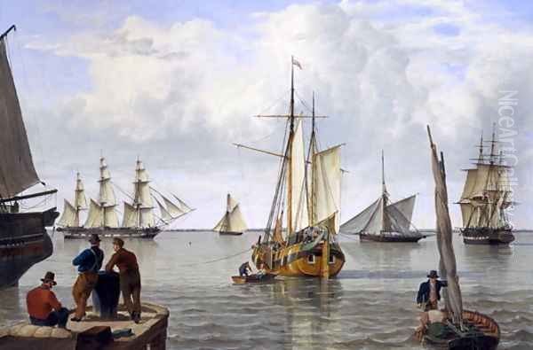 Shipping in the Thames Estuary, 1820 - view 1
