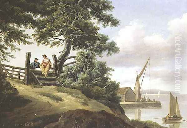 Lovers by a Gate - view 1