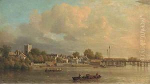 The Thames at Putney by John Thomas Serres
