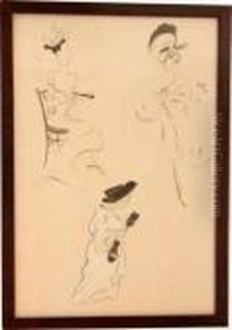 Trois Elegantes by Georges Goursat Sem