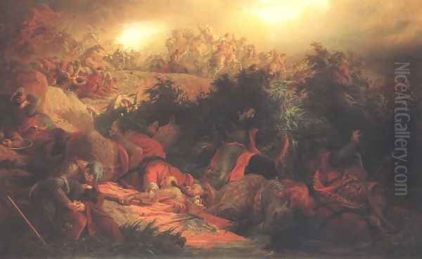 The Battle at Mohacs 1866 - view 1