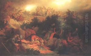 The Battle at Mohacs 1866 by Bertalan Szekely