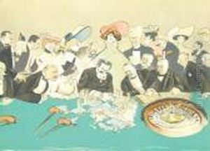 Monte Carlo Casino Scene by Georges Goursat Sem