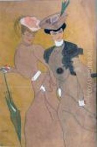 Deux Femmes by Georges Goursat Sem