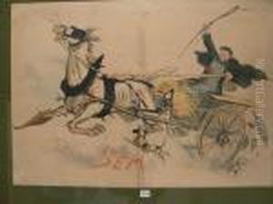 La Carriole Du Veterinaire Fou by Georges Goursat Sem