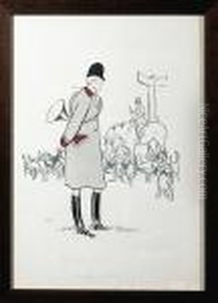 < Le Marquis De L'aigle : Le Relais >, Pochoir - view 1