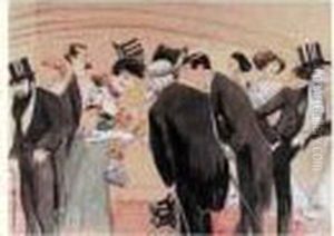 Le Cocktail by Georges Goursat Sem
